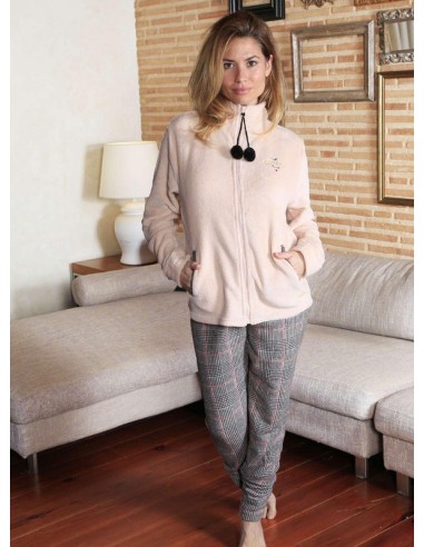 Blanca Hernandez pijama mujer coralina bordado aplicacion JANA 42134