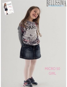 Bellisima panty de niña microfibra 50DEN  MICRO 50 GIRL