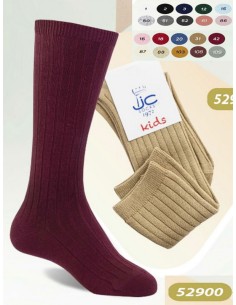 JC Calcetines altos bebe/niños algodón con canalé 52900