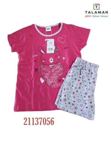 Tobogan pijmam infantil niña manga corta pantalon corto 21137056