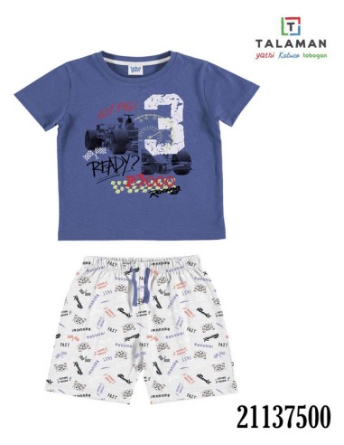 Tobogan pijama de niño manga corta pantalon corto 21137500