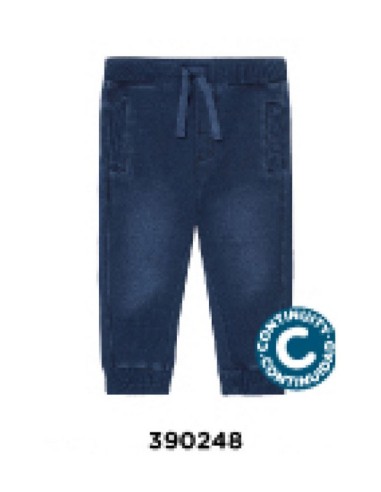 Boboli pantalón felpa denim de bebé niño -bci CONT390248