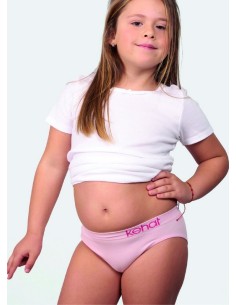 Kehat-basico pack 3 bragas niña sin costura lisa fantasia. 280 2