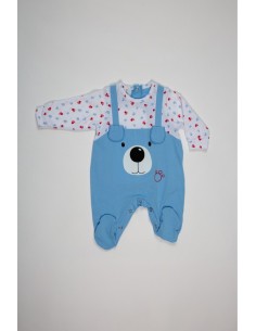 Muslher pelele manga larga estampado osito 251001