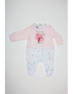 Muslher pelele manga larga estampadoosito y rosas 251007