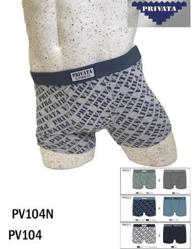 Privata pack de 2 boxer hombre PV104