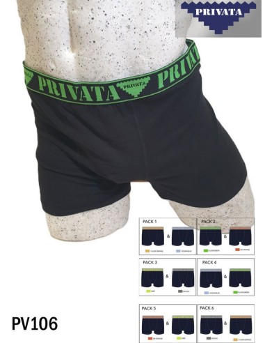 Privata pack de 2 boxer hombre PV106