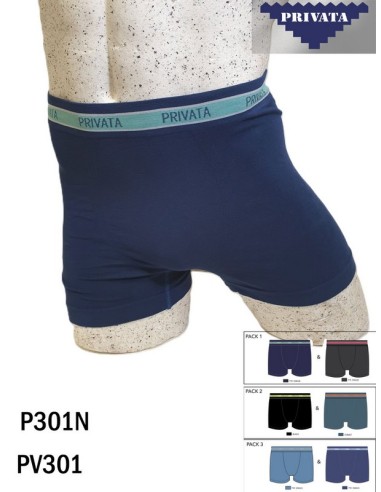 Privata packs de 2 boxer sin costuras hombre PV301