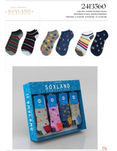 Soxland expositor con 24 calcetines niños invisible 2413560