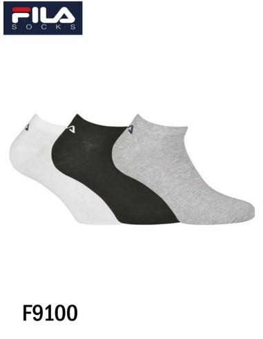 Fila pack de 3 calcetines unisex invisible F9100 (VENTA MINIMA 12)