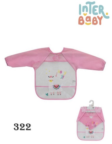 Inter baby babero con mangas estampado impermeable 322