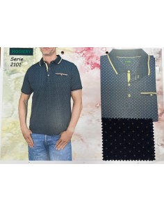 Davo polo hombre manga corta con bolsillo 2101