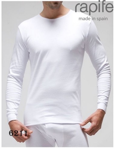 Rapife camiseta de hombre de manga larga cuello redondo thermal 6211