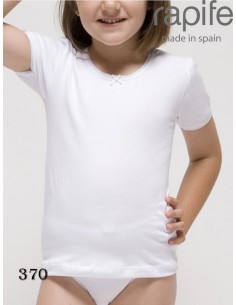 Rapife camiseta de niña de manga corta afelpada 370