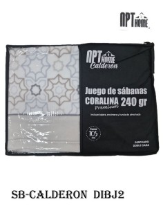 Npt juego de sabanas de coralina 240gr SB-CALDERON 2