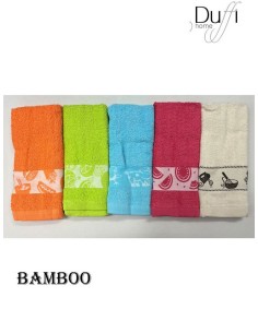 Duffi paño de cocina rizo 50x50 en bolsa de 10 BAMBOO