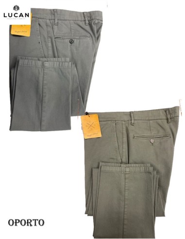 Lucan pantalon de hombre estilo chino con algodon y elastano y bolsillo frances  OPORTO