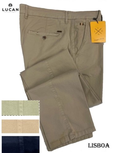 Lucan pantalon de hombre en estilo chino con elastano LISBOA