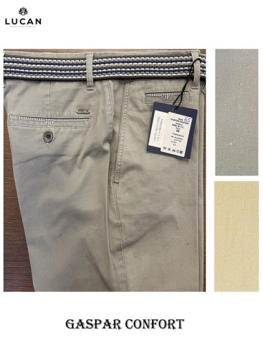 Lucan pantalon de loneta con elastano estilo chino GASPAR CONFORT