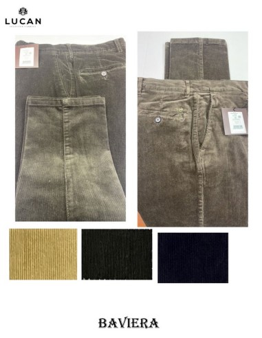 Lucan pantalon de pana con elastano de bolsillo frances y canutillo BAVIERA