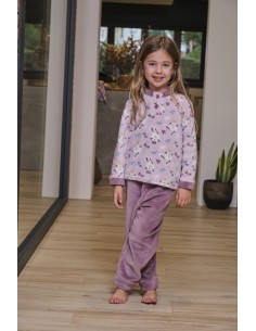 Muslher pijama infantil coralina estampado conejita 252609