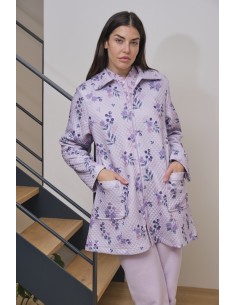 Muslher bata mujer corta acolchada estampado ramillet 258600CR ACOL 2