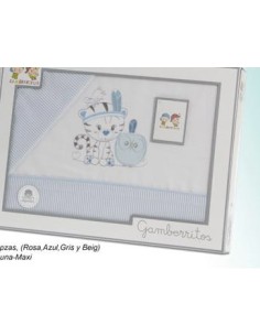 Gamberritos juego sabanas algodon cuna 3 piezas 10676