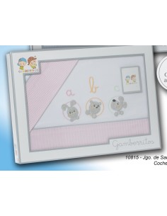 Gamberritos juego sabanas algodon cuna 3 piezas 10815