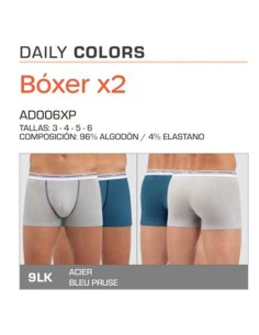 Dim boxer hombre pack 2 algodon D06XP