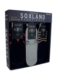 Soxland expositor hombre 12 pares pinky estampado 1295001