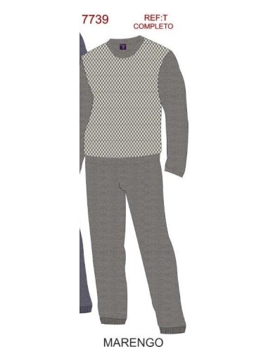 Cerlips pijama de hombre interlock invierno 7739