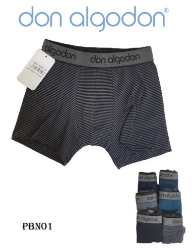 Don algodon pack de 2 boxer de niño PBN01