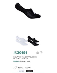 Joma pack de 2 calcetin hombre salvapies transpirable con siliocona JS20191