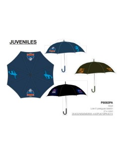 Privata lote 6 paraguas baston juveniles P8083PA