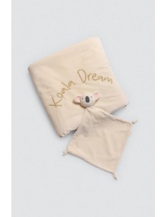 Ysabel mora  conjunto de manta y doudou para bebé suave de color rosa 25609