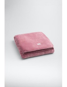 Ysabel mora manta con estampado étnico e interior de pelo 50024