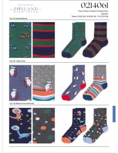 Soxland pack 2 prs. calcetín fantasía 0214061