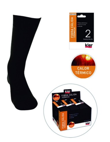 Kler pack 2 pares calcetin cro. invierno 6791