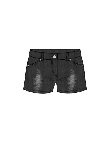 Boboli short felpa denim de niña 490081