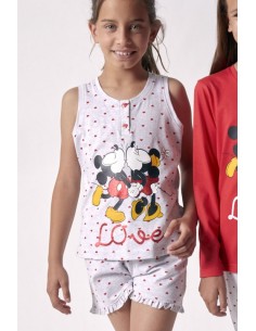 disney pijama de niña sin mangas 55463