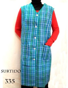 Enca  bata mujer botones manga sisa con trabilla espalda 335 2