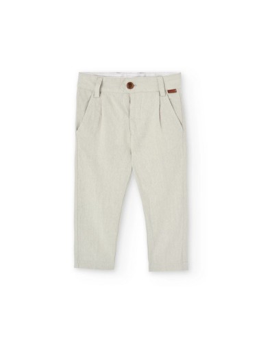 Pantalón lino de bebé niño