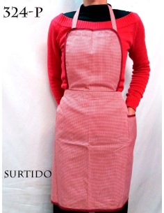 Gaspar delantal peto ribeteado bolsillo tapeta 324-P 2