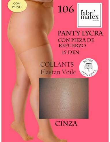Fabrimatex panty licra 15 den con demarcación con pieza 106