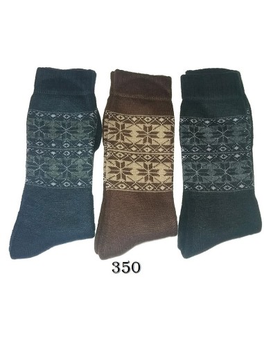 Mingo pack 3 pares calcetin hombre invierno trekking fantasia orlon. 350