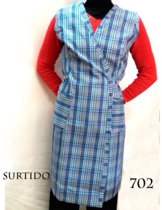 Gaspar kimono mujer cuadros ribete ancho 702 2