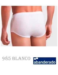 Abanderado slip hombre clasico 50% algodon con bragueta abierto. 985 2