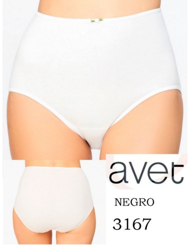 Avet braga señora alta aplique flor 95% algodon peinado. 3167