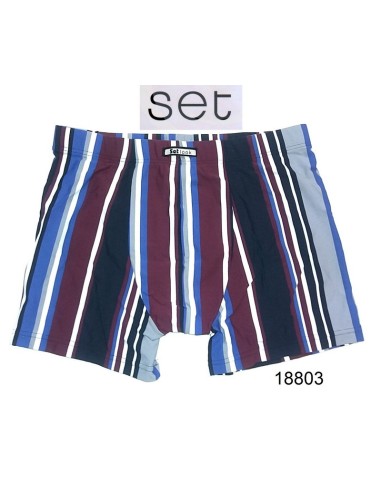 Set. boxer hombre microfibra fantasia listas. 18803