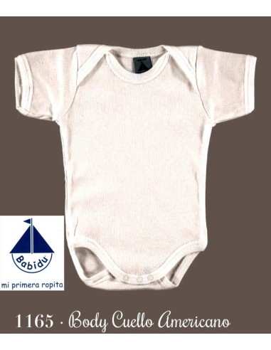 Babidu body bebe verano manga corta cuello americano 1165